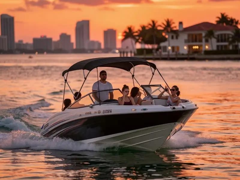 Private sunset charter on Biscayne Bay